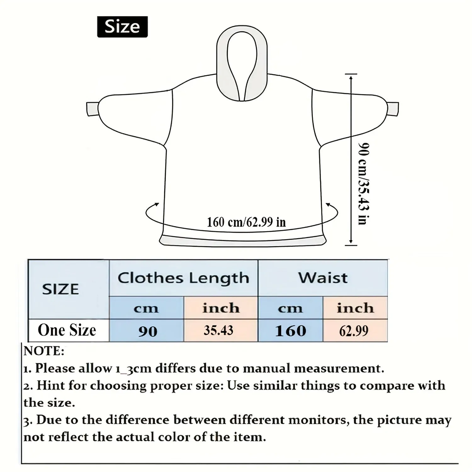 1pc Halloween Style Oversized Hoodie Wearable Blanket For Women Super Soft Warm Comfortable Giant Wearable Blanket Pullover Sleepwear For Women Men Adults With Big Pocket