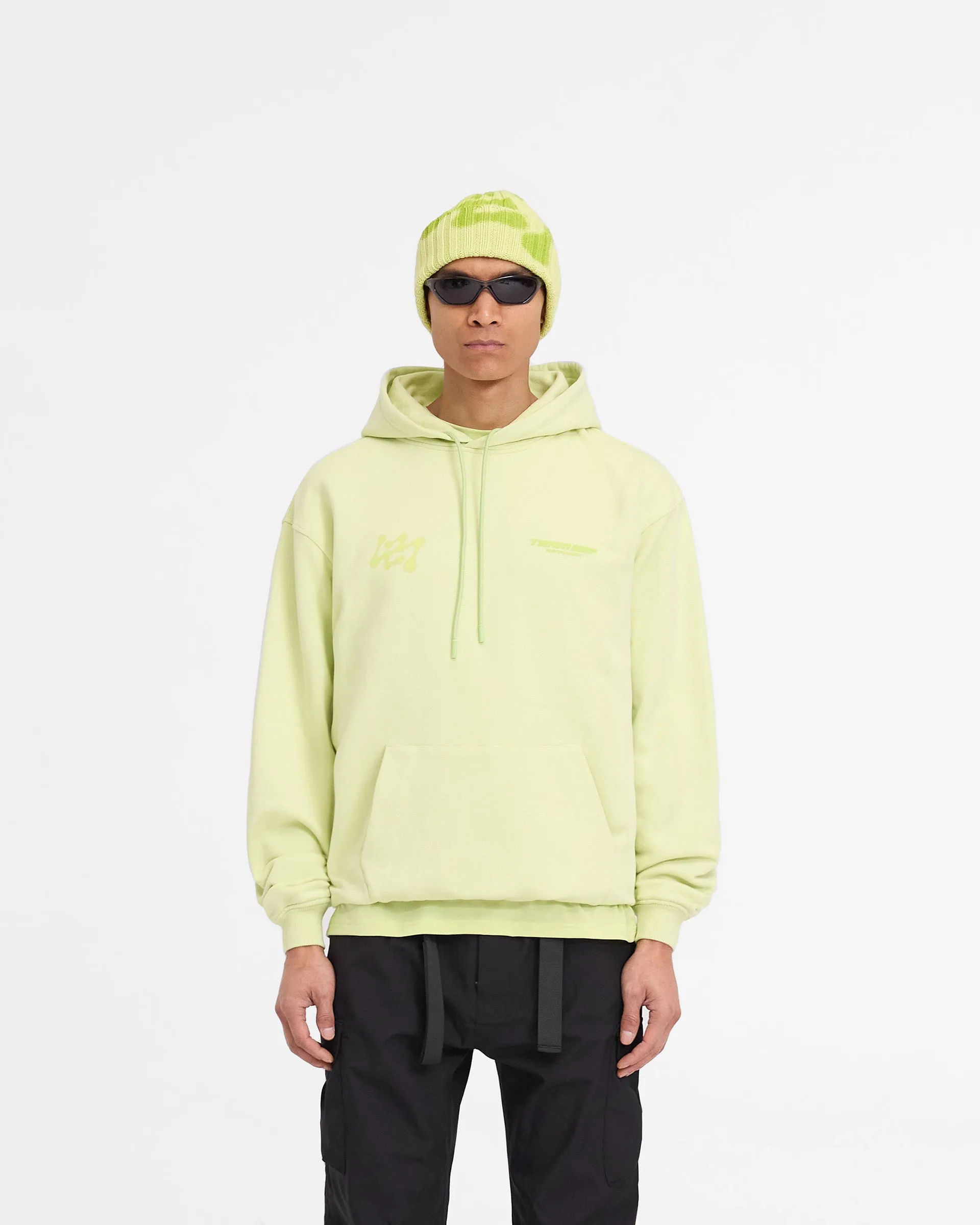 247 Future Terrains Oversized Hoodie - Shadow Lime