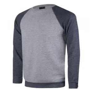 4F Raglan Sleeves Quilted Fabric Grey Sweatshirt 891