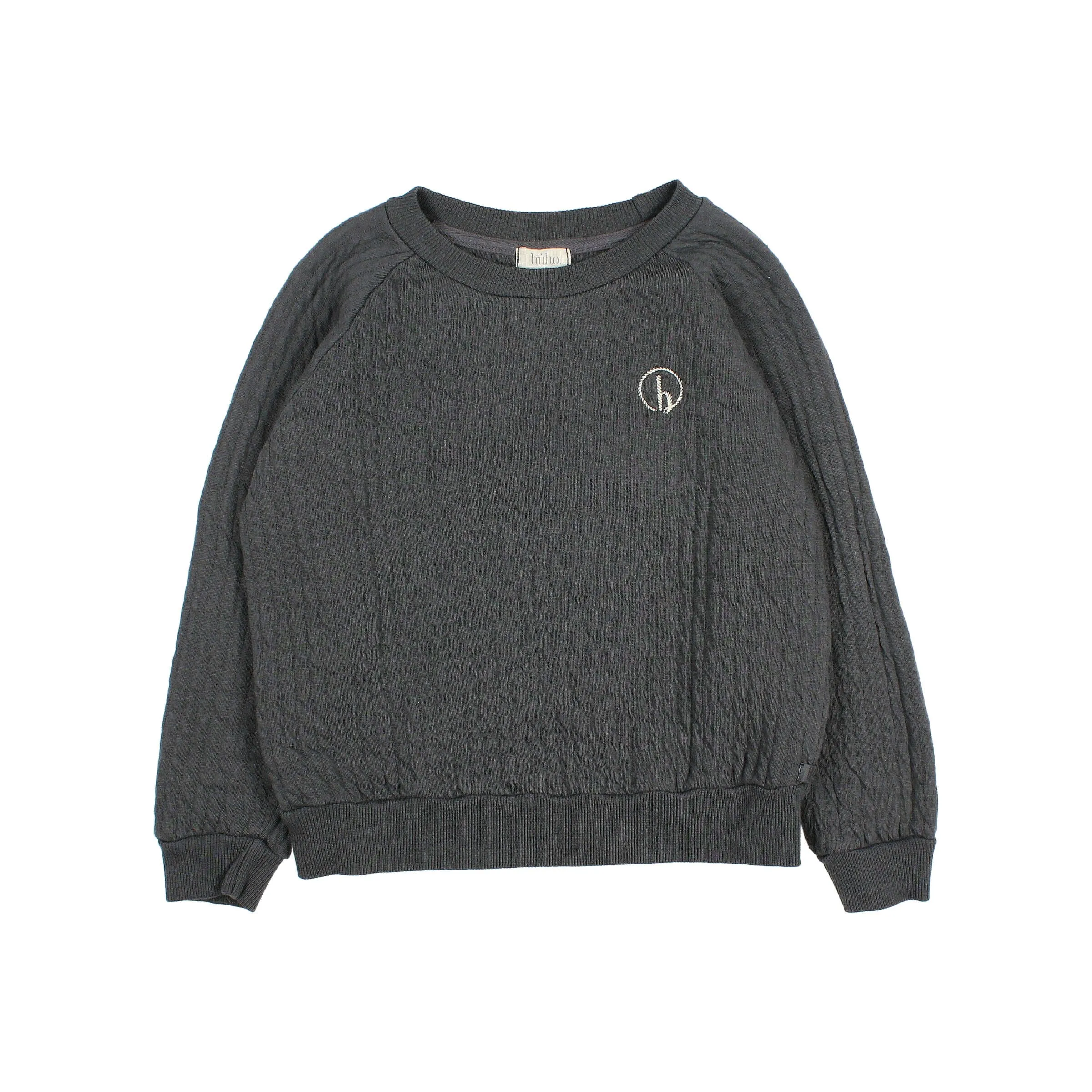 6674-PADDED SWEATSHIRT-Anracite