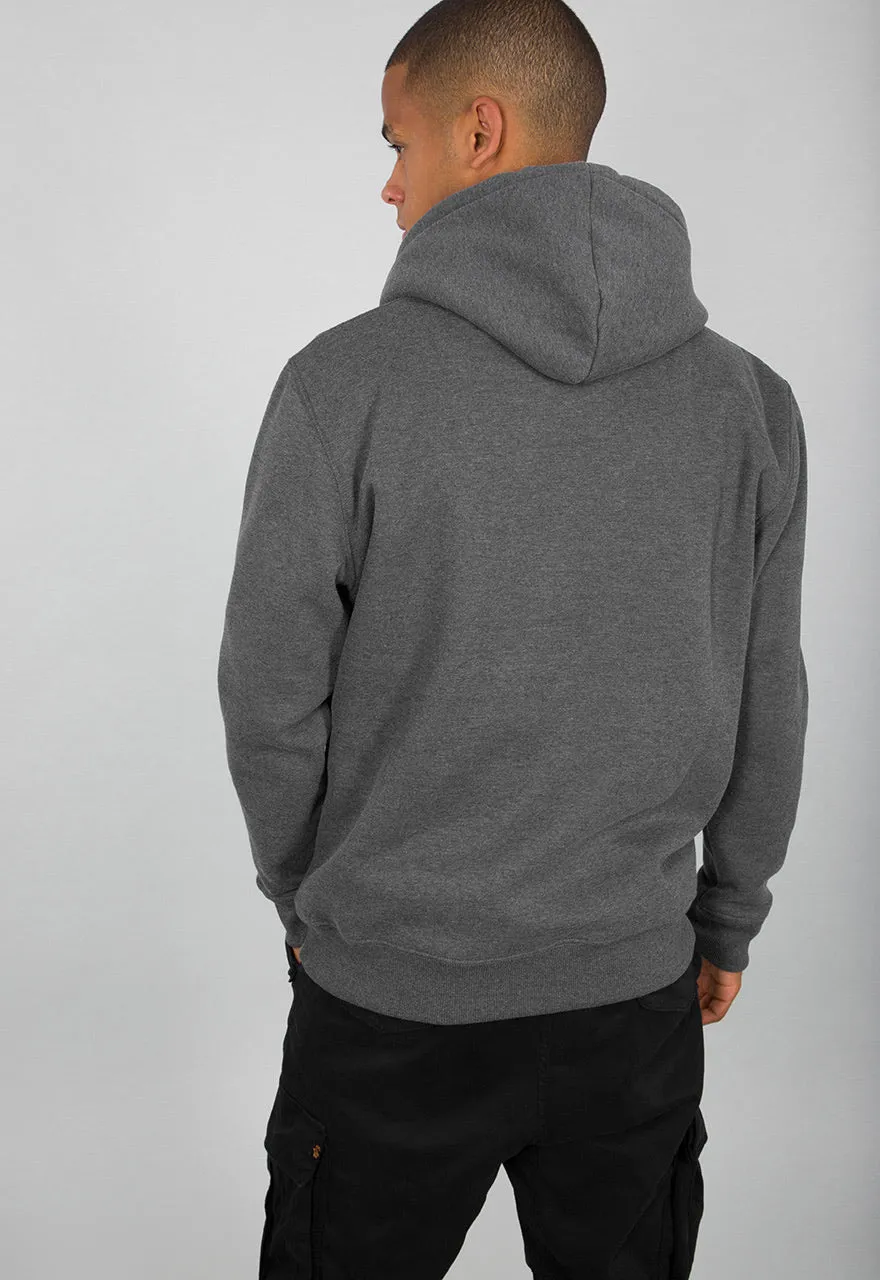 Alpha Industries Basic Hoodie dunkelgrau-gelb 178312-315