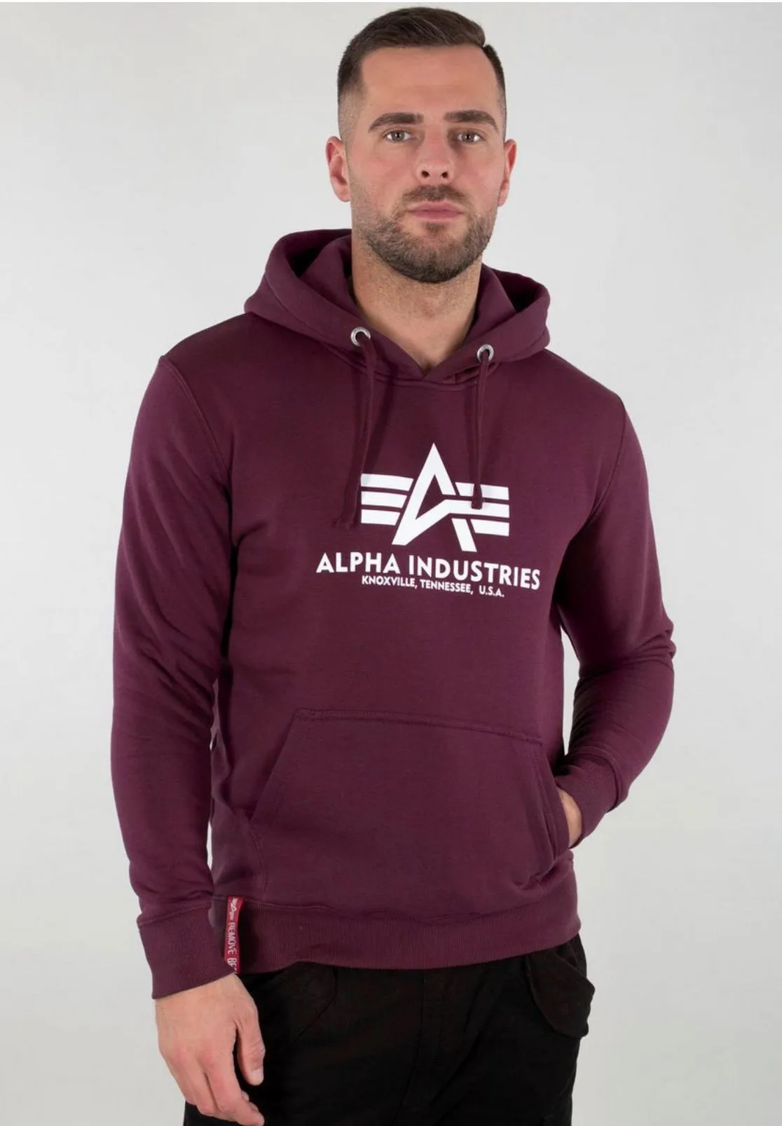 Alpha Industries Basic Hoodie dunkelrot 178312-21