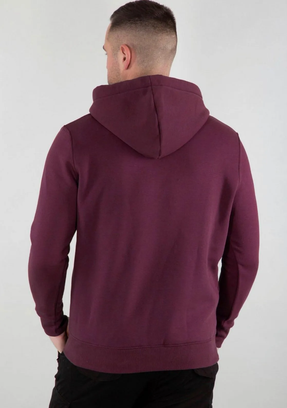 Alpha Industries Basic Hoodie dunkelrot 178312-21