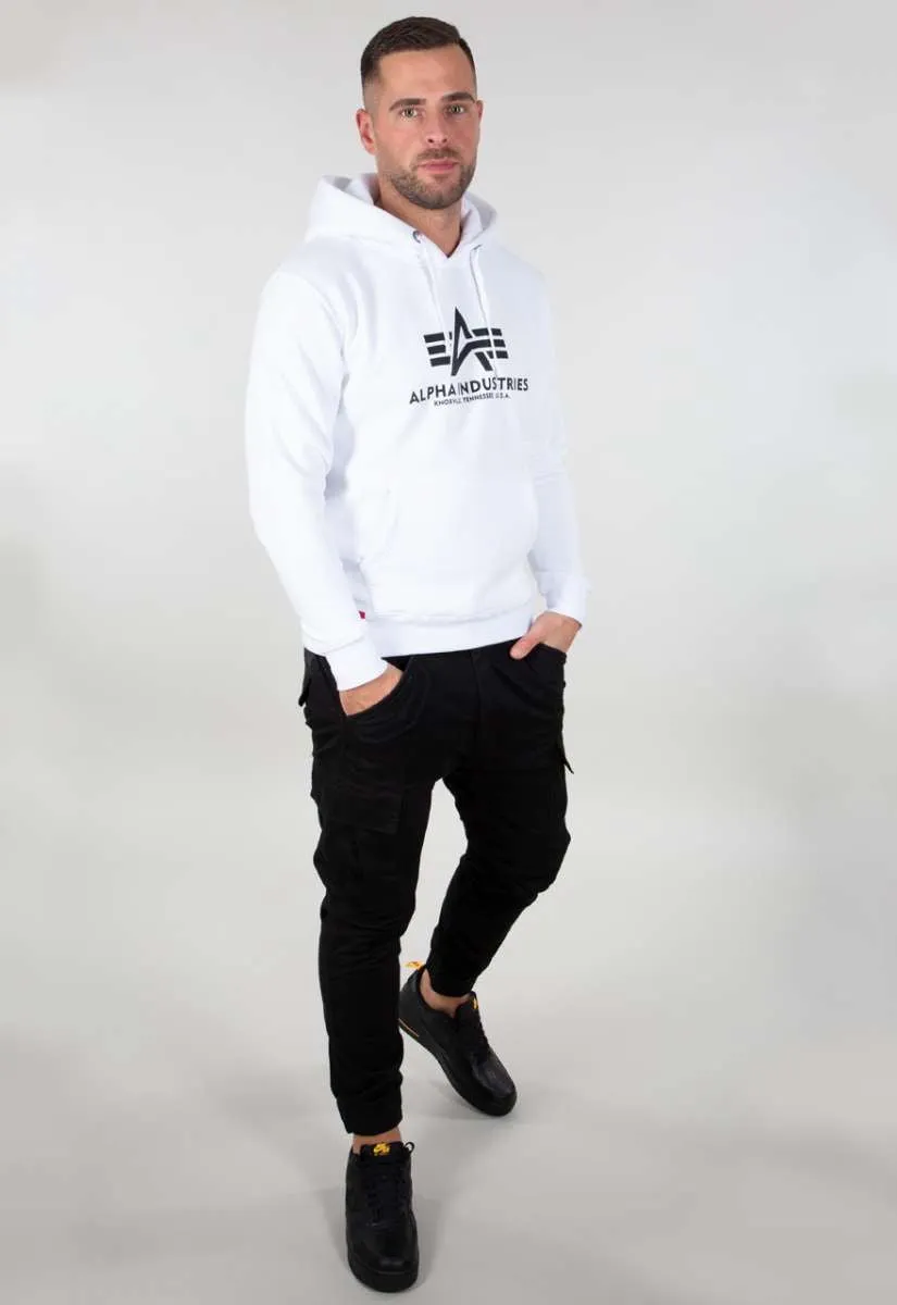 Alpha Industries Basic Hoodie white black 178312-009