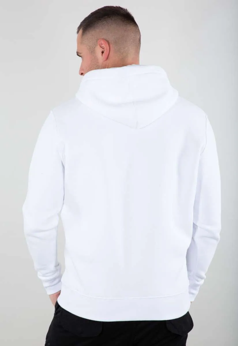 Alpha Industries Basic Hoodie white black 178312-009