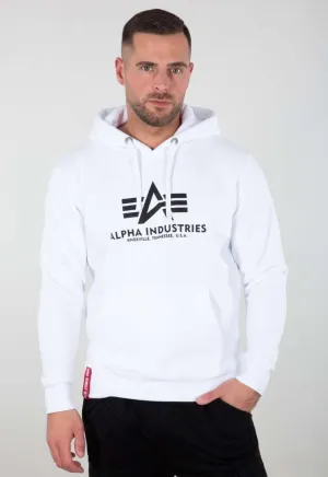 Alpha Industries Basic Hoodie white black 178312-009