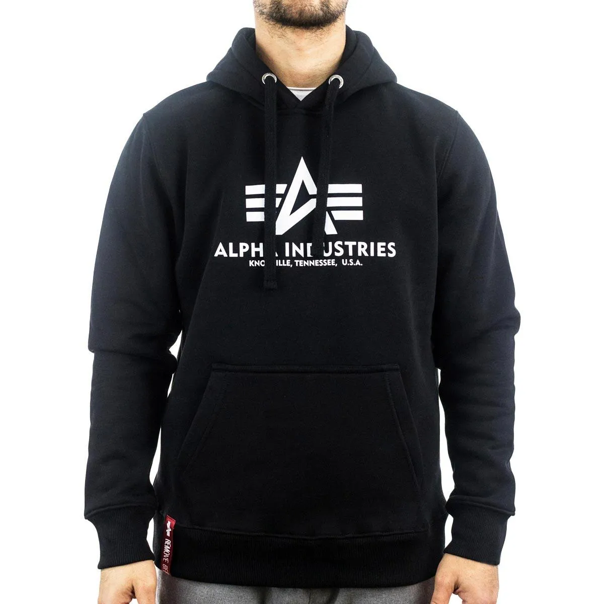 Alpha Industries Inc Basic Hoodie 178312-03alt - schwarz-weiss