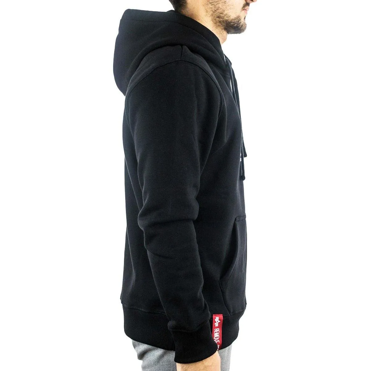 Alpha Industries Inc Basic Hoodie 178312-03alt - schwarz-weiss