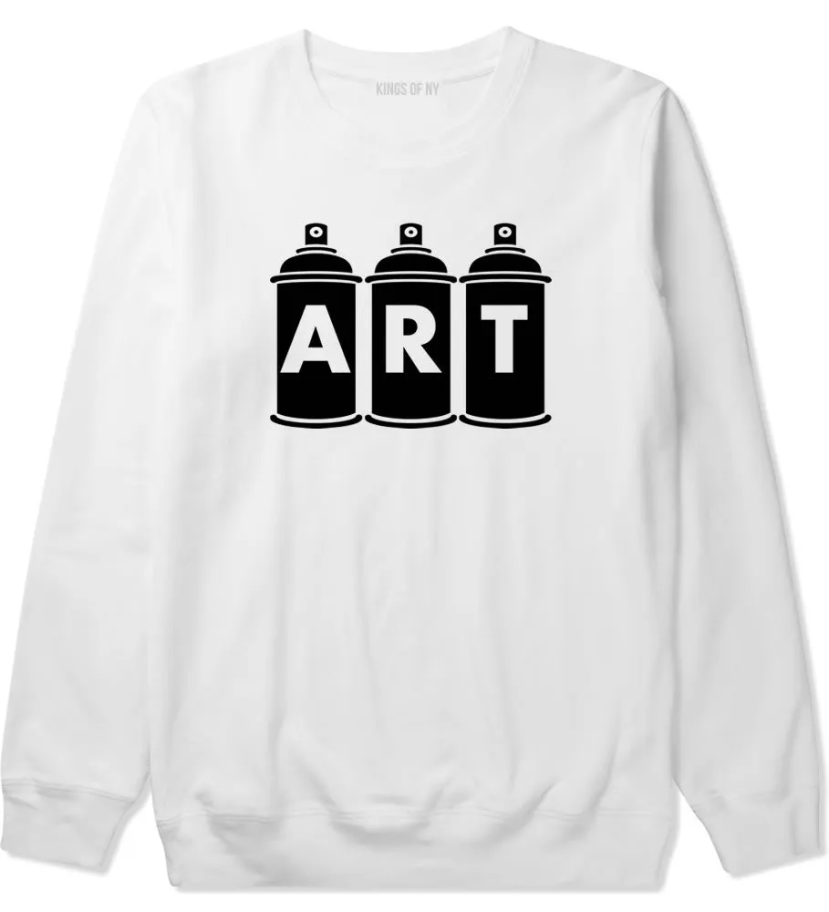 Art graf graffiti spray can paint artist Boys Kids Crewneck Sweatshirt