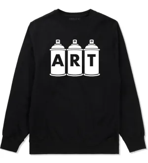 Art graf graffiti spray can paint artist Boys Kids Crewneck Sweatshirt