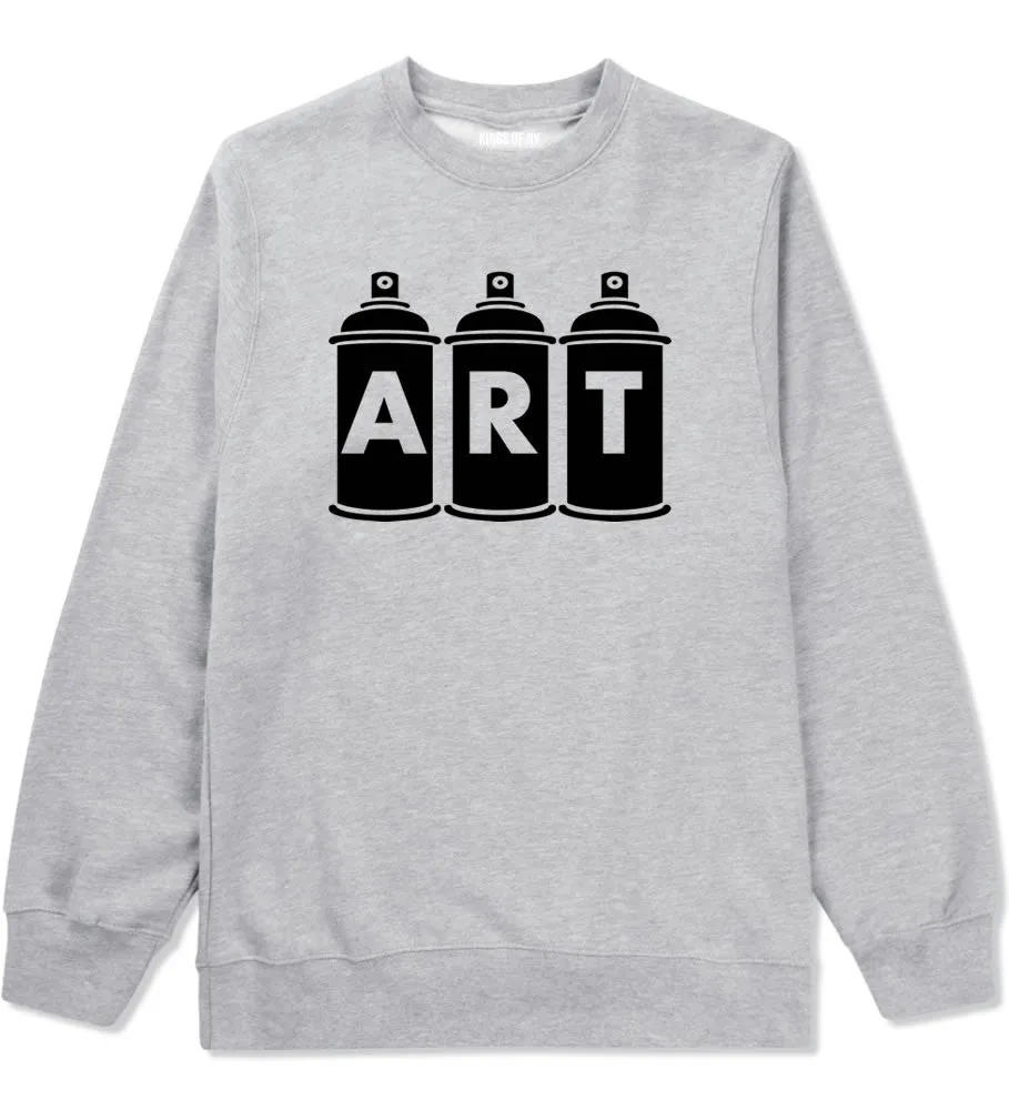 Art graf graffiti spray can paint artist Boys Kids Crewneck Sweatshirt