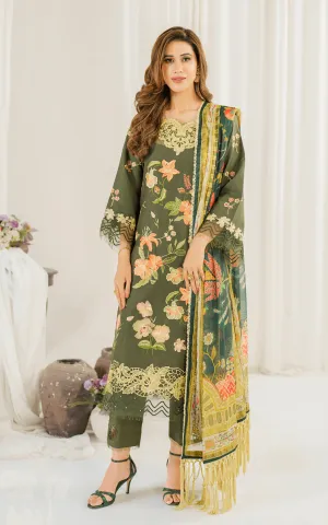 Asifa & Nabeel Pretty in Pink Luxury Lawn – Sweet Pea (PP-6)