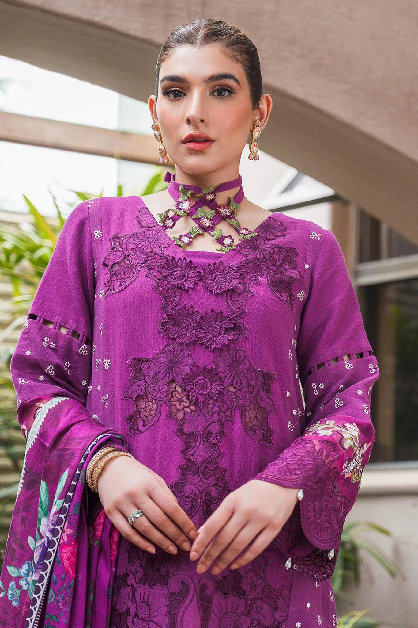 Asifa Nabeel Unstitched 3 Piece Luxury Winter Vol-02 Collection'2024-WL-09-Bloom