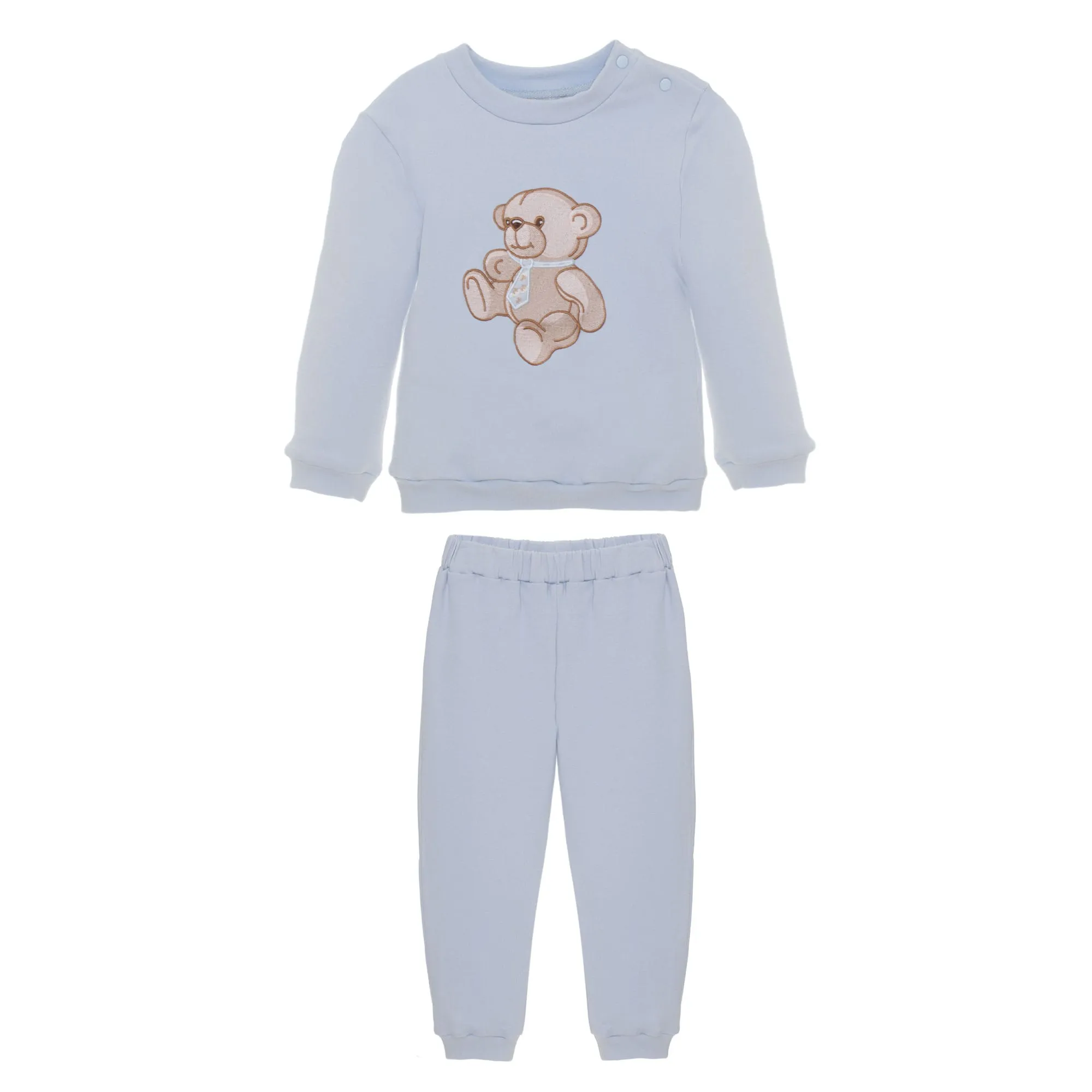 AW24 Patachou Boys Blue Teddy Bear Tracksuit