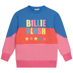 BILLIEBLUSH COLORBLOCK SWEATSHIRT WITH MULTICO LOGO