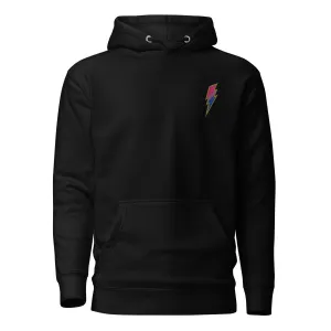 Bisexual Pride Lightning Embroidered Hoodie