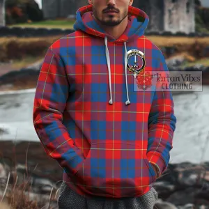 Blane Tartan Cotton Hoodie with Family Crest