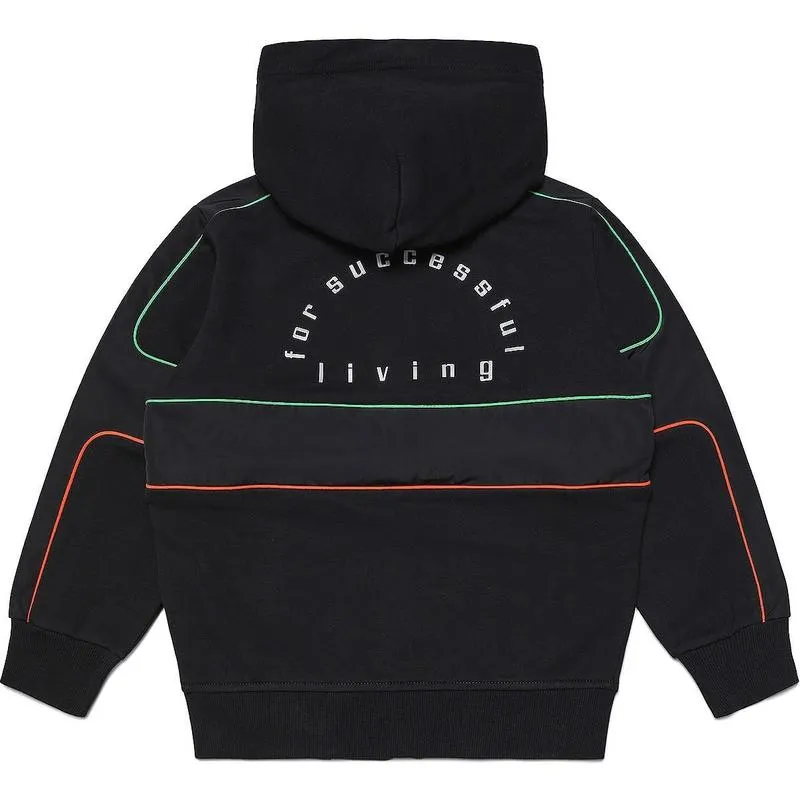 Boys Black Slainzip Sweatshirt