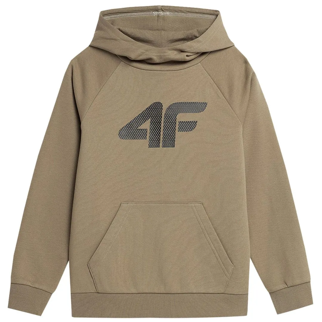 Boys' Sweatshirt 4F Beige 4Fjss23tswsm220 83S 128Cm