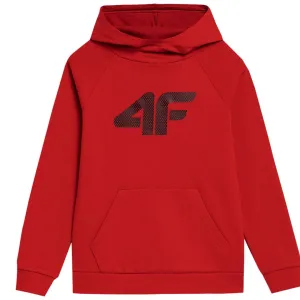 Boys' Sweatshirt 4F Red 4Fjss23tswsm220 62S 146Cm