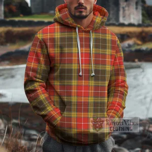 Buchanan Old Set Weathered Tartan Cotton Hoodie