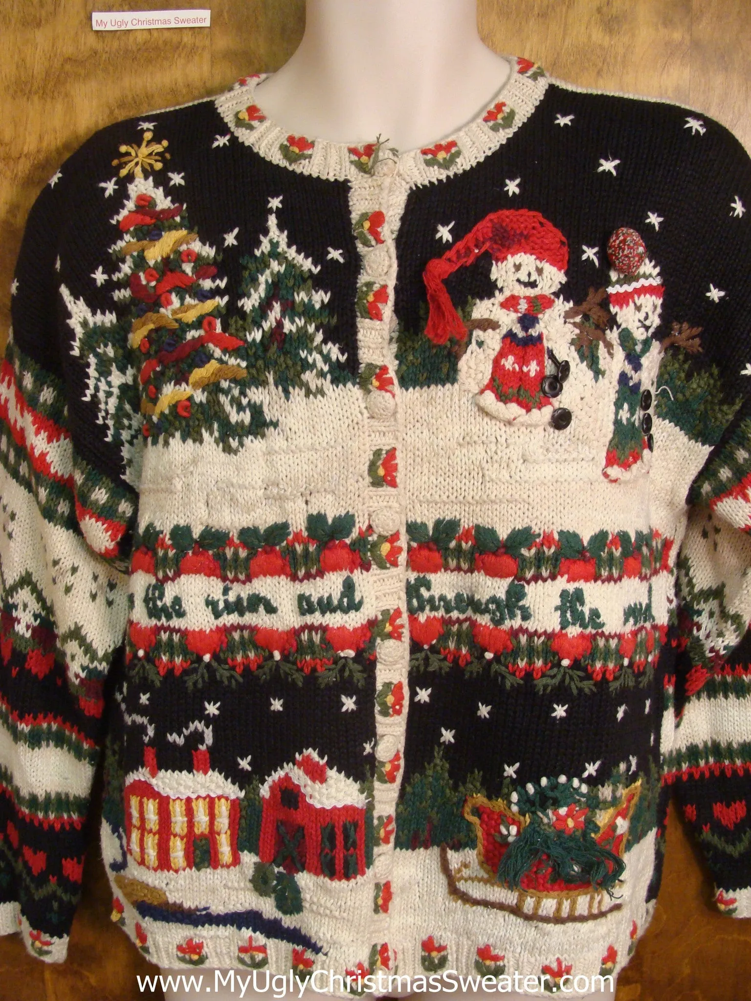 Christmas Village Tacky Xmas Party Sweater