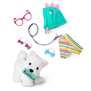 Coconut Chip™ Dog for 18-inch Dolls & Fancy Pet Fashion Accessories