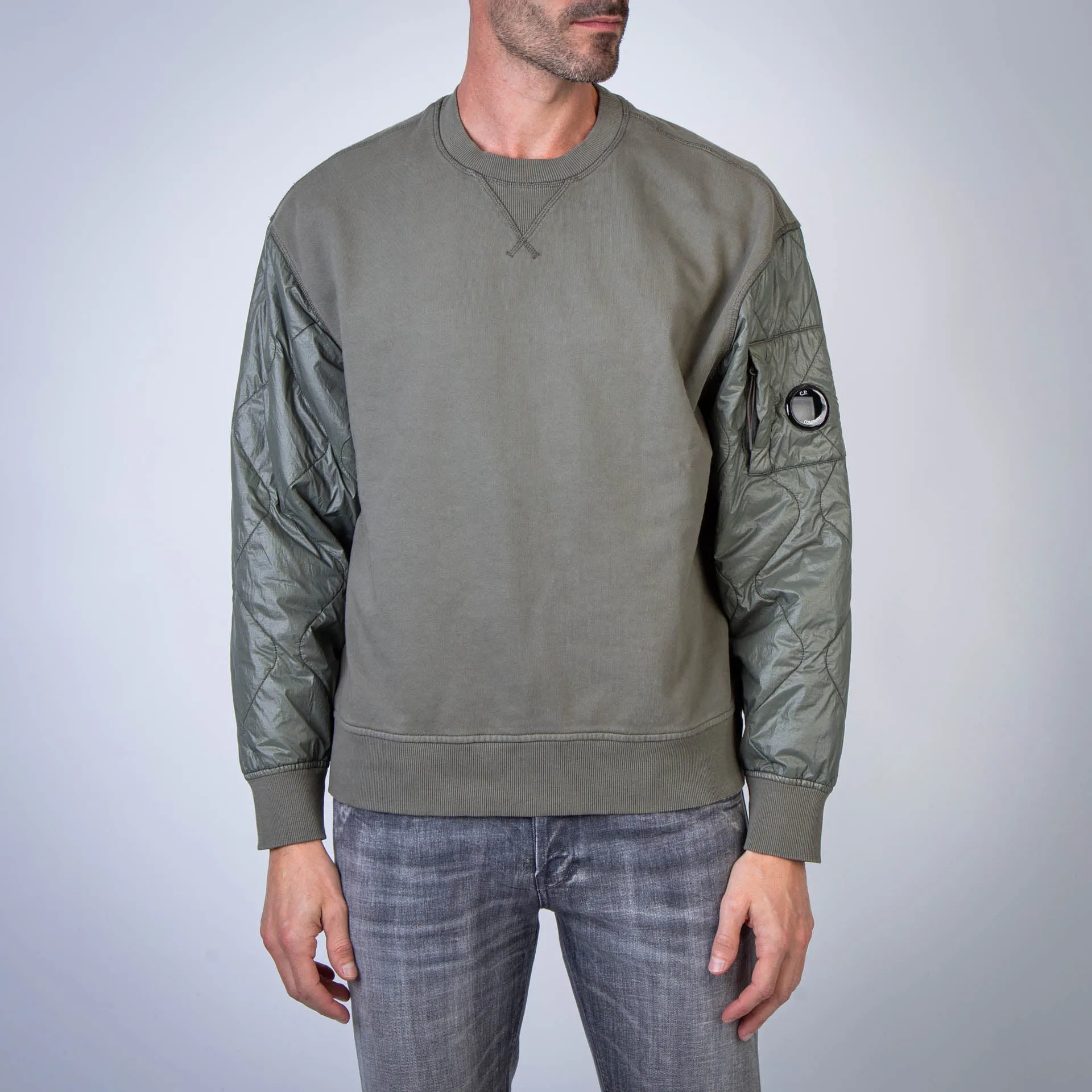 C.P. COMPANY SWEATSHIRT 17CMSS003A-005835M 674 GREEN