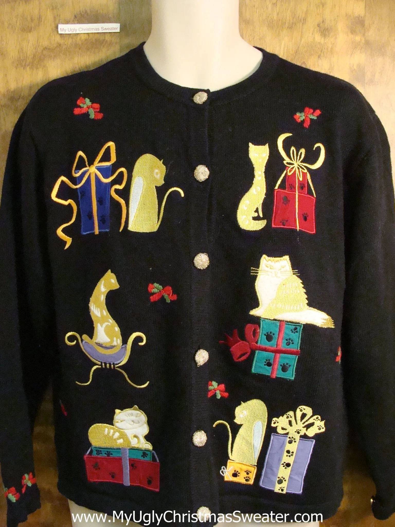 Crazy Cat Lady Ugly Holiday Sweater