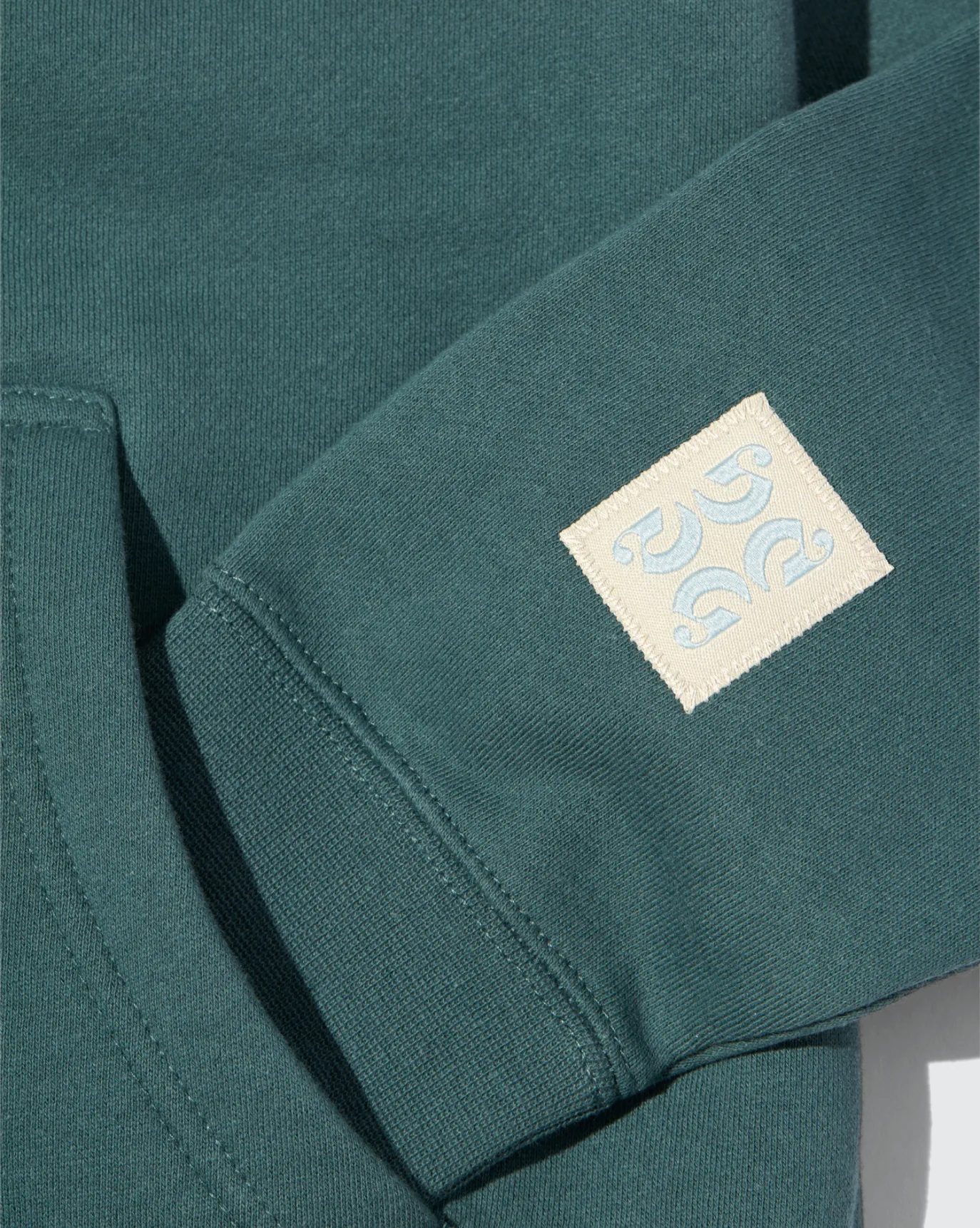 Embroidered Sage Hoodie