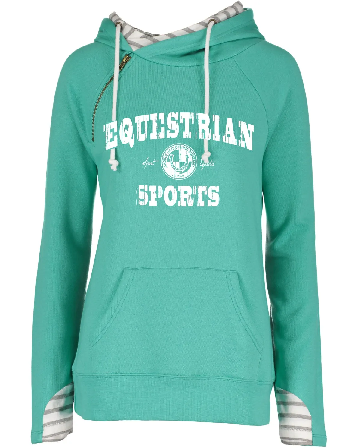 EQUESTRIAN SPORTS DOUBLE LINED FASHION HOODIE