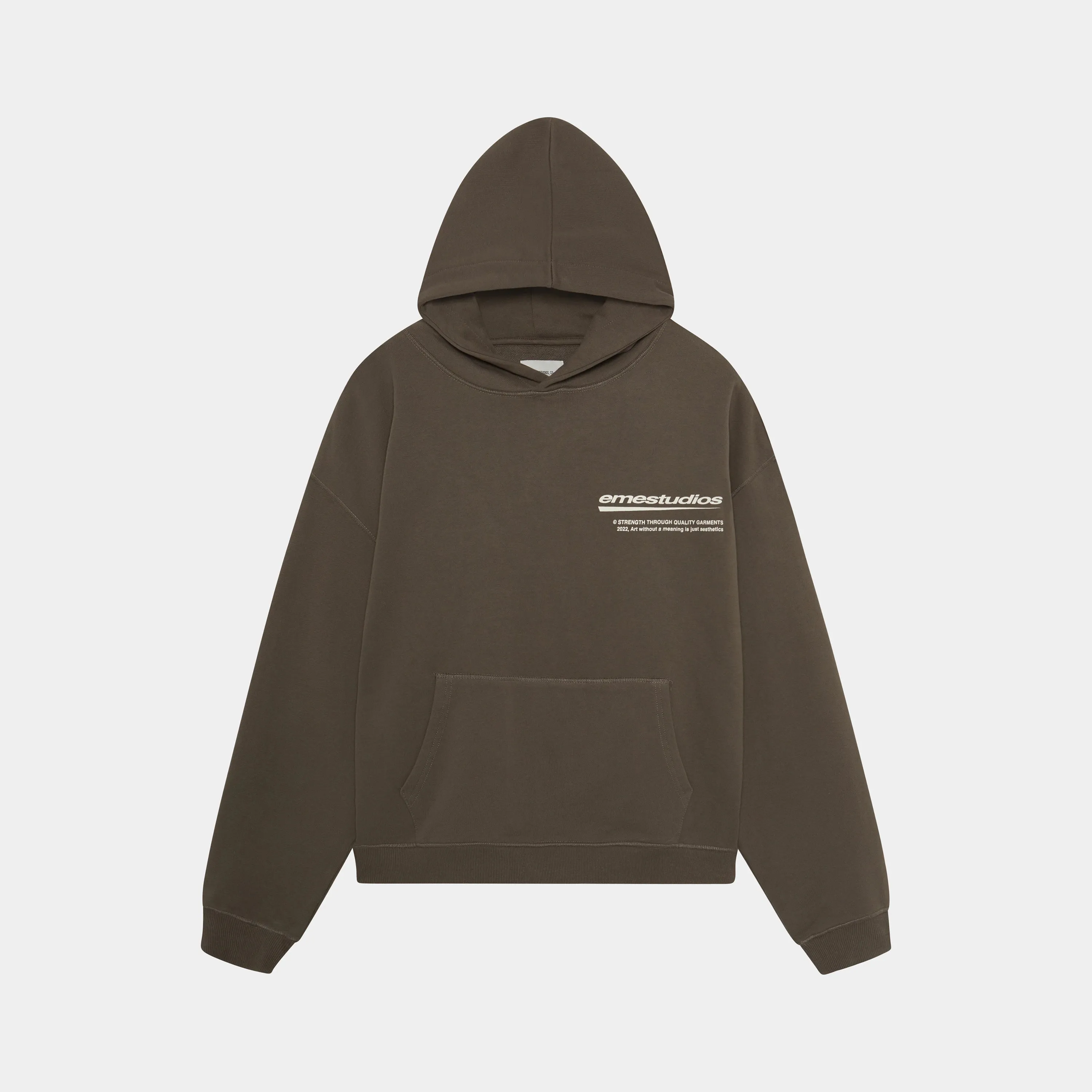 Fate Muddy Brown Oversized Hoodie