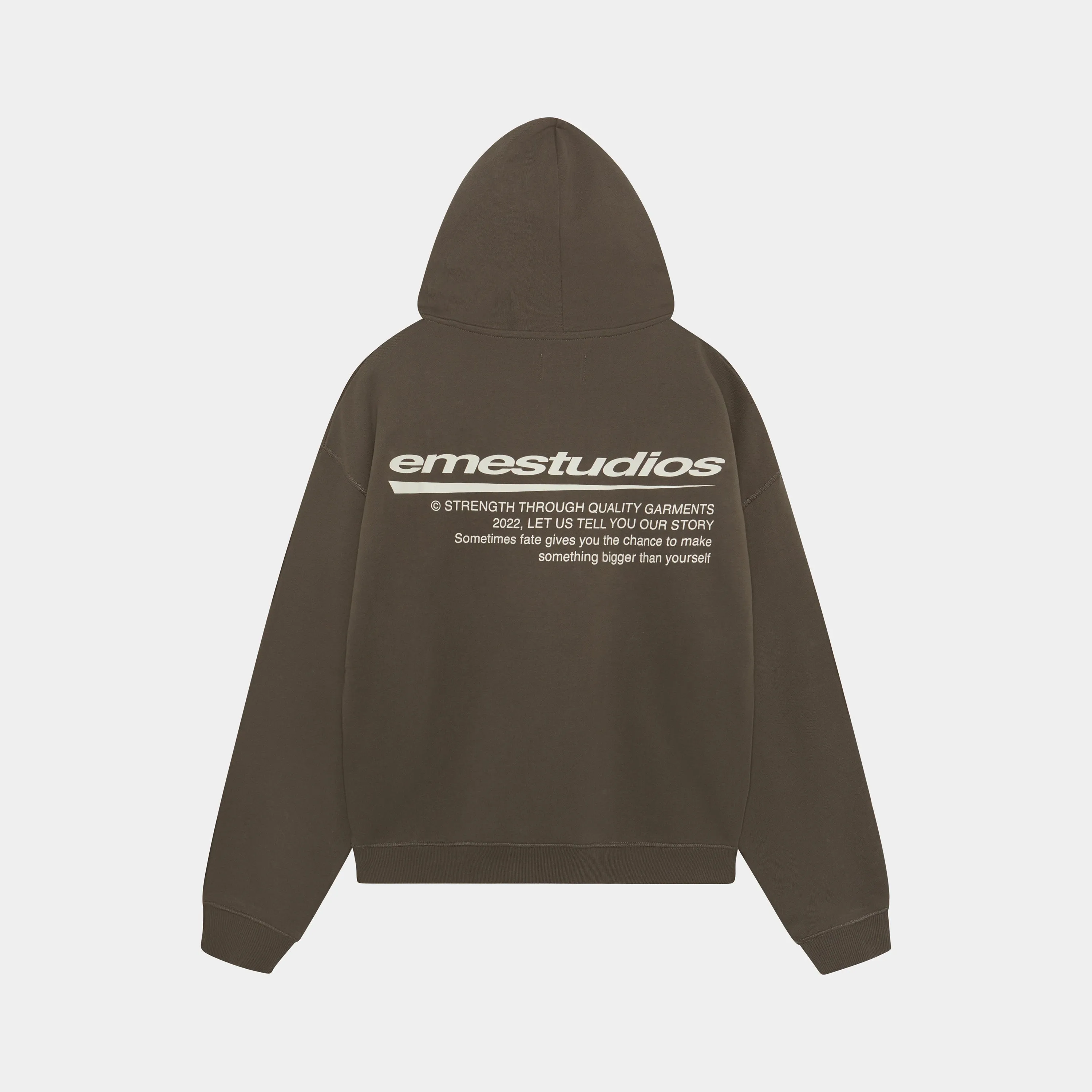 Fate Muddy Brown Oversized Hoodie