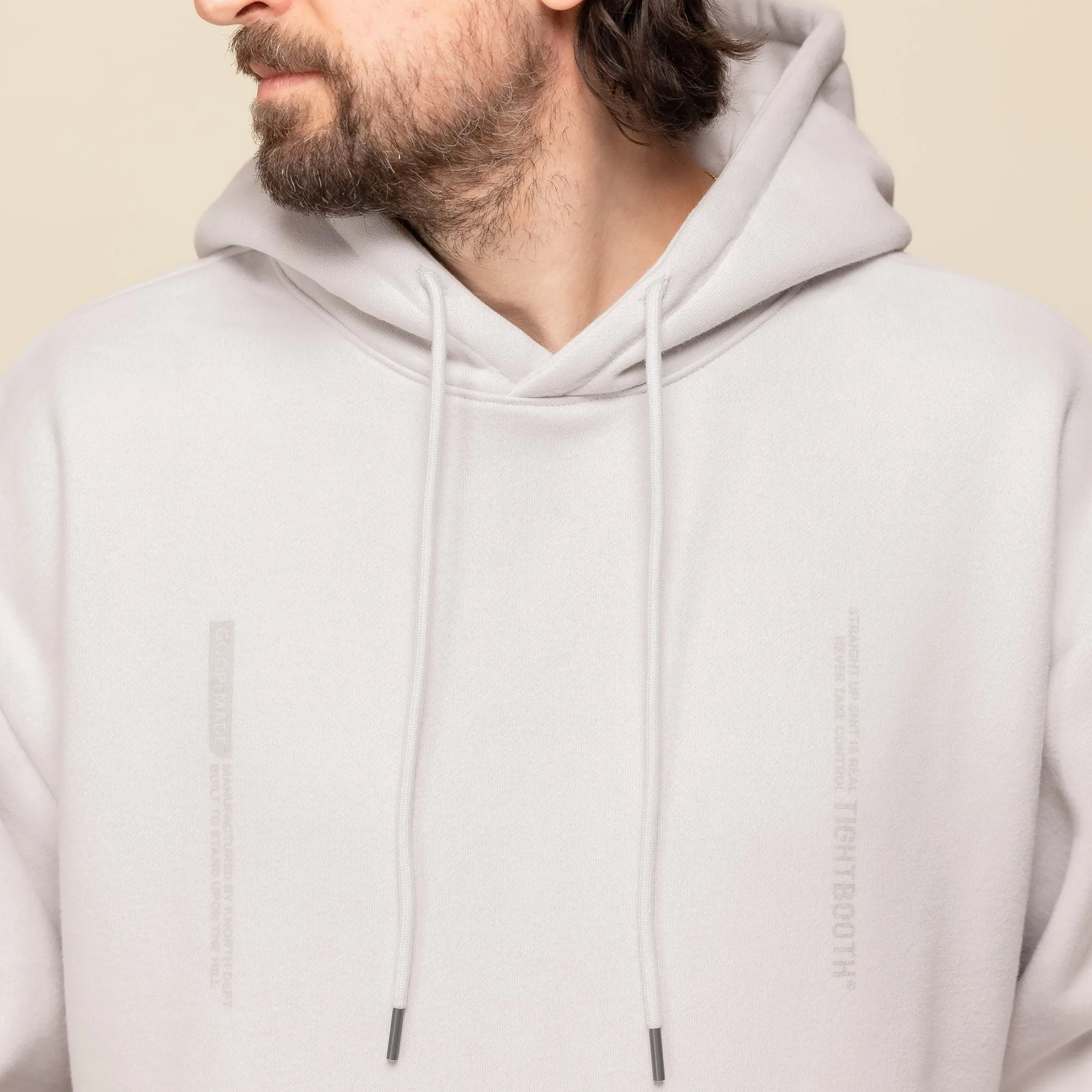 GOOPiMADE® x TIGHTBOOTH “GMT-01H” - Double Logo Hoodie - Grey