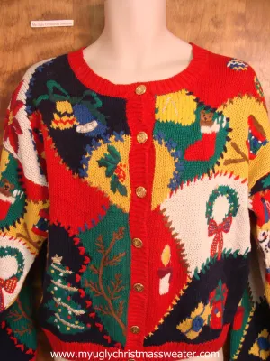 Holiday Theme Ugly Christmas Sweater