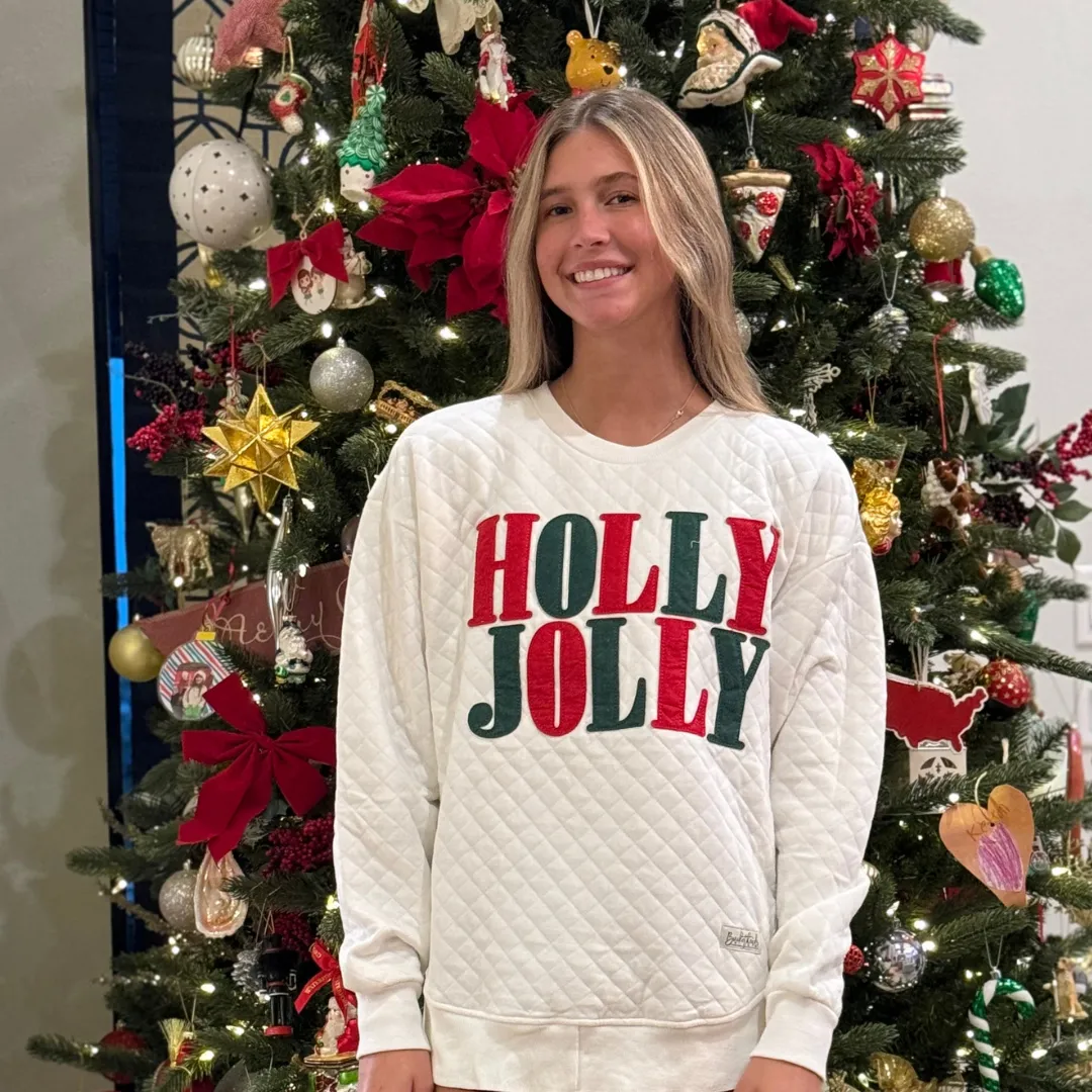 Holly Royce Holly Jolly Poncho Fleeced Sweatshirt