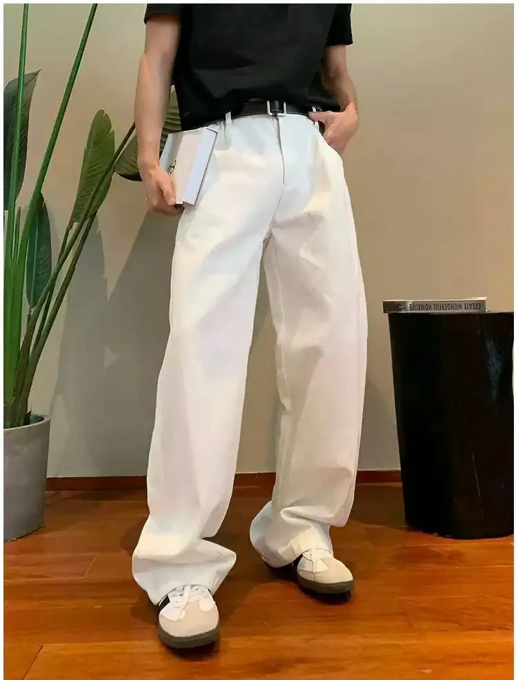 Holo Plain Loose Fit Pants