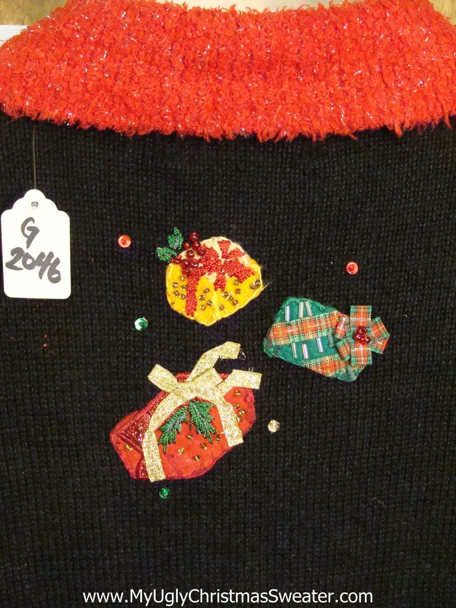 Juggling Santa 2sided Light Up Ugly Xmas Sweater