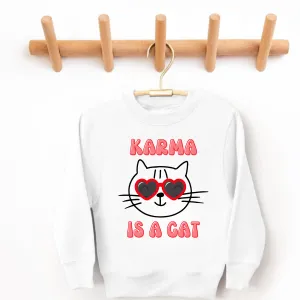 Karma Crewneck Sweatshirt for Girls