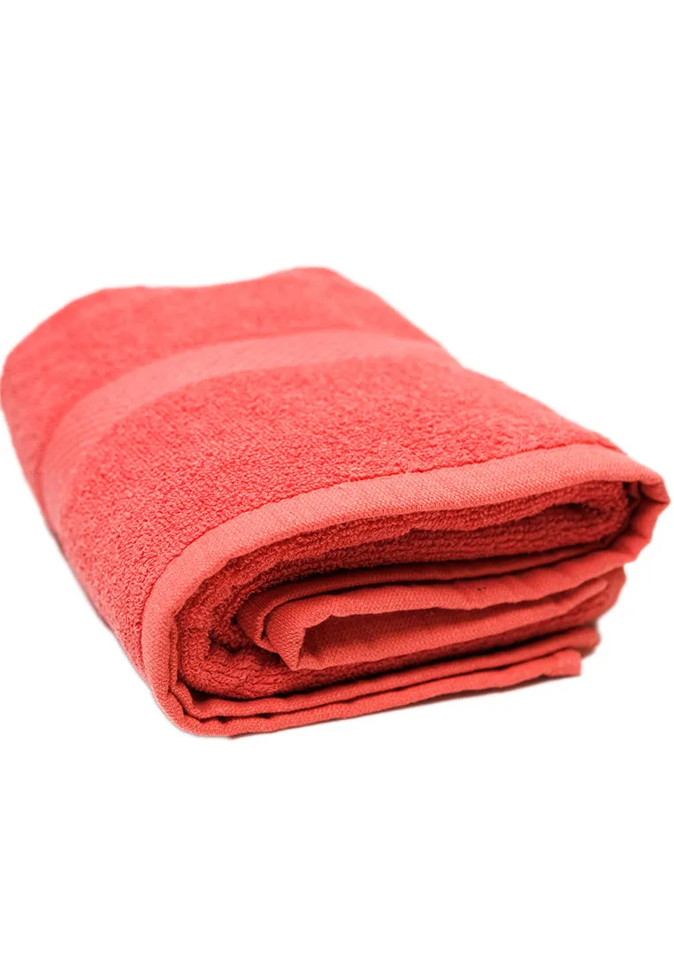 Landmark Basic Bath Towel Plain Colored with Border