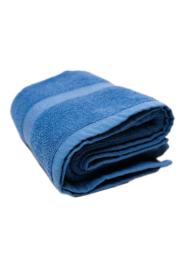 Landmark Basic Bath Towel Plain Colored with Border