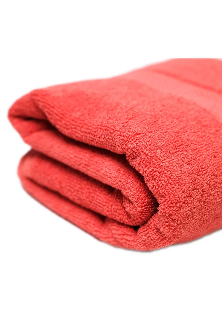 Landmark Basic Bath Towel Plain Colored with Border