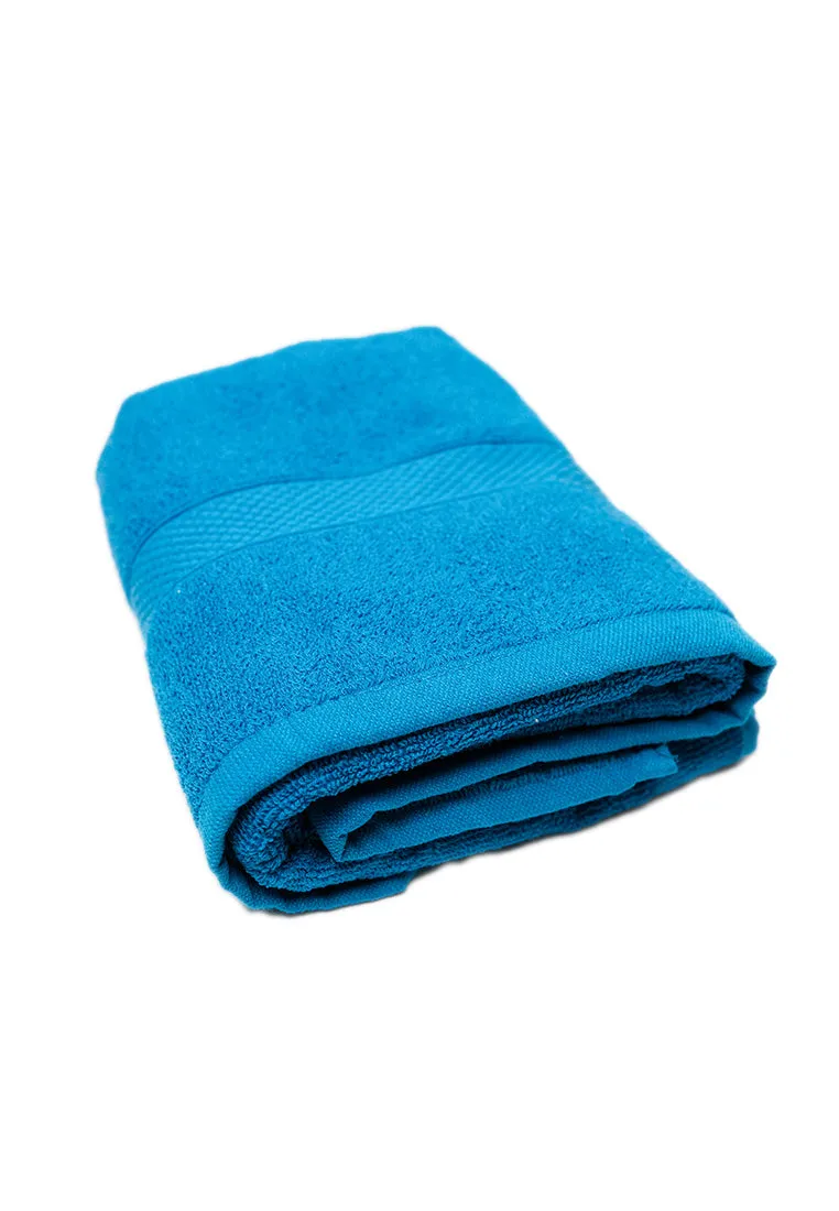 Landmark Basic Bath Towel Plain Colored with Border