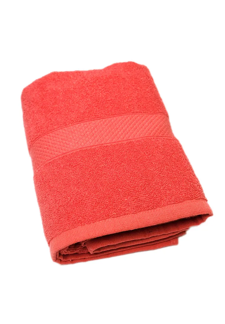 Landmark Basic Bath Towel Plain Colored with Border