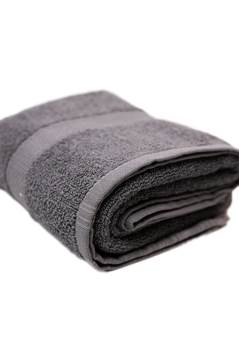 Landmark Basic Bath Towel Plain Colored with Border