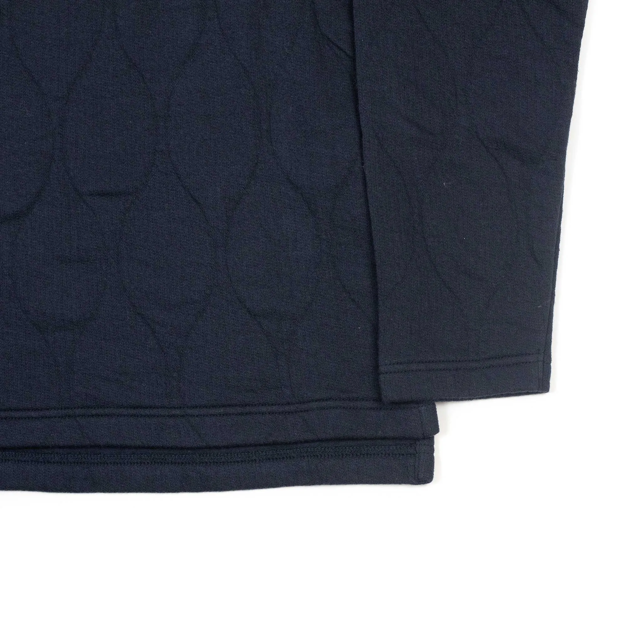 Light quilted sweatshirt in navy cotton