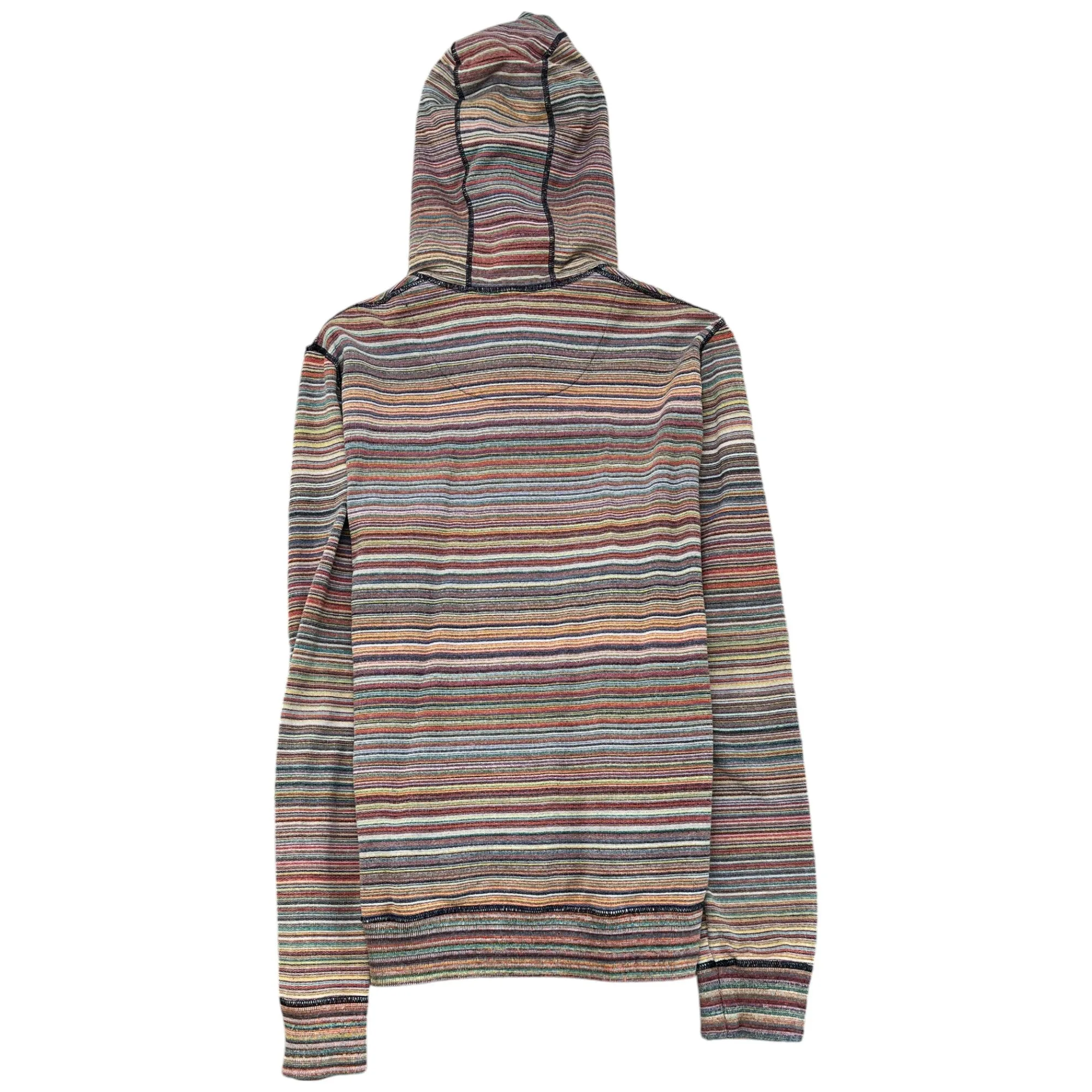 Men's Striped Hoodie Mauve Size S