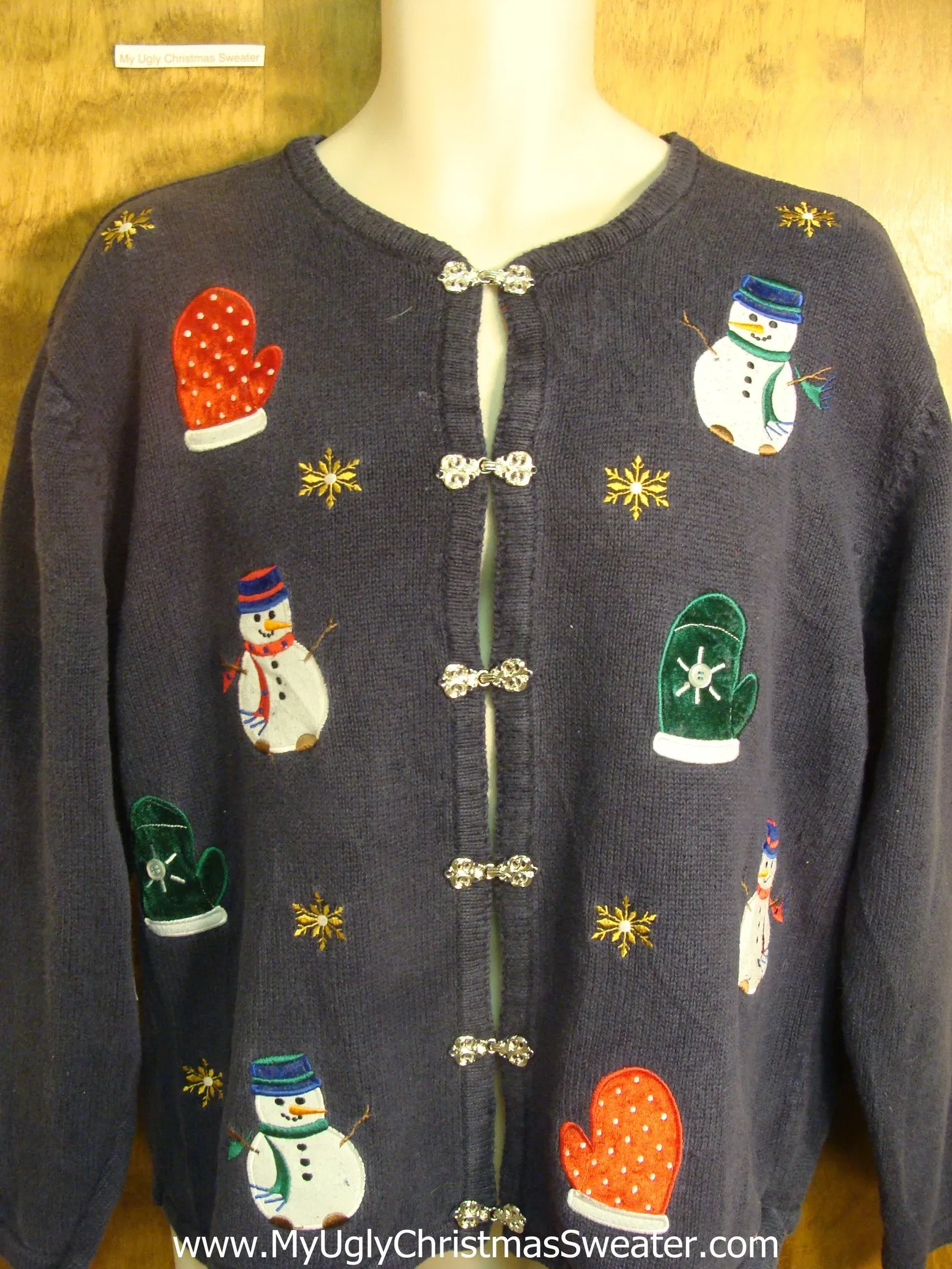 Mittens and Snowmen Ugly Christmas Sweater