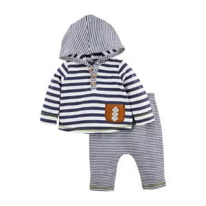 Navy Striped Football Set