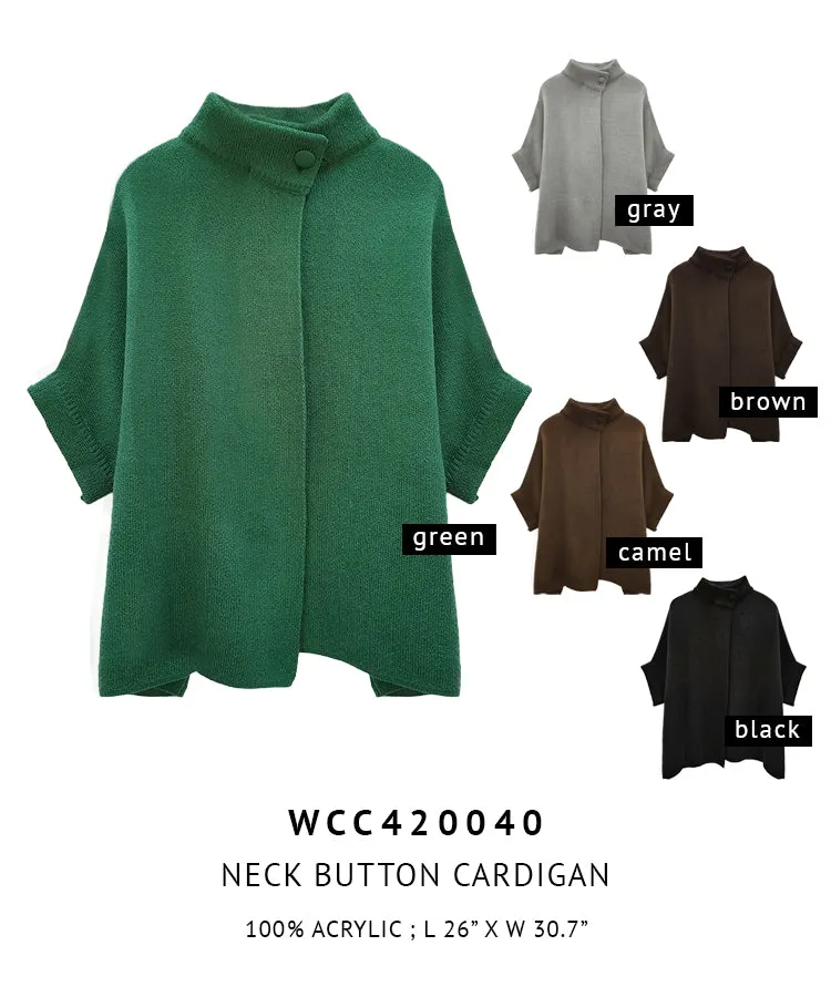 Neck Button Cardigan